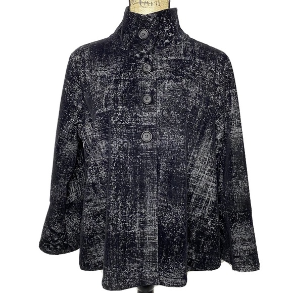 Bryn Walker Gray Black Jacket - Picture 1 of 11